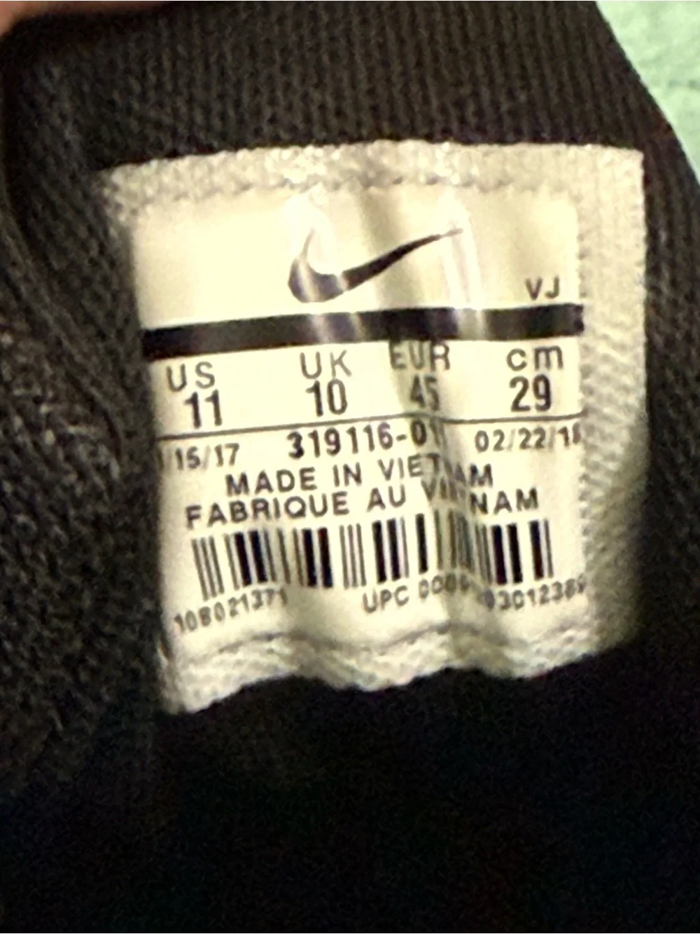 Nike Torch 3 black sneakers Men’s size US 11